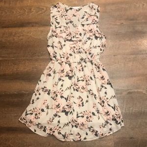 Lush floral ruffle dress